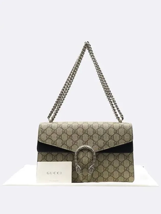 400249 GG Dionysus small silver chain shoulder bag