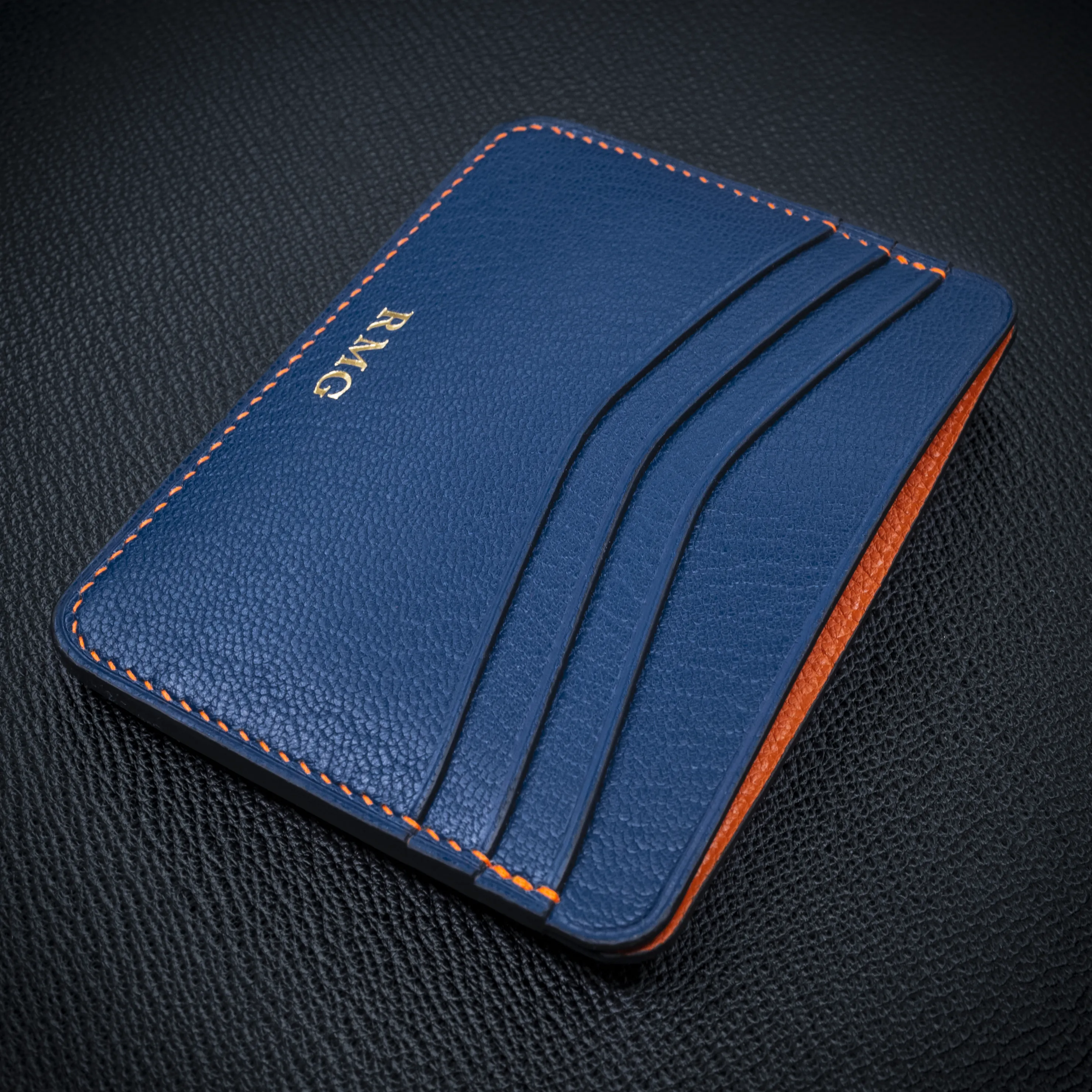 #56.6 BYO French Chvre Leather Slim Wallet