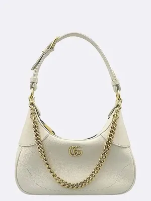 731817 Ivory color leather Aphrodite small chain shoulder bag cross strap 2WAY