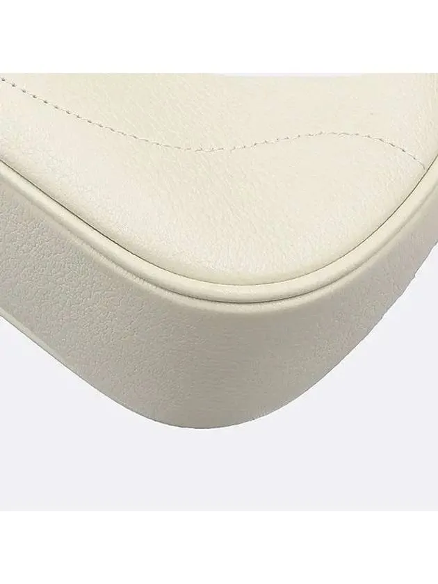 731817 Ivory color leather Aphrodite small chain shoulder bag cross strap 2WAY