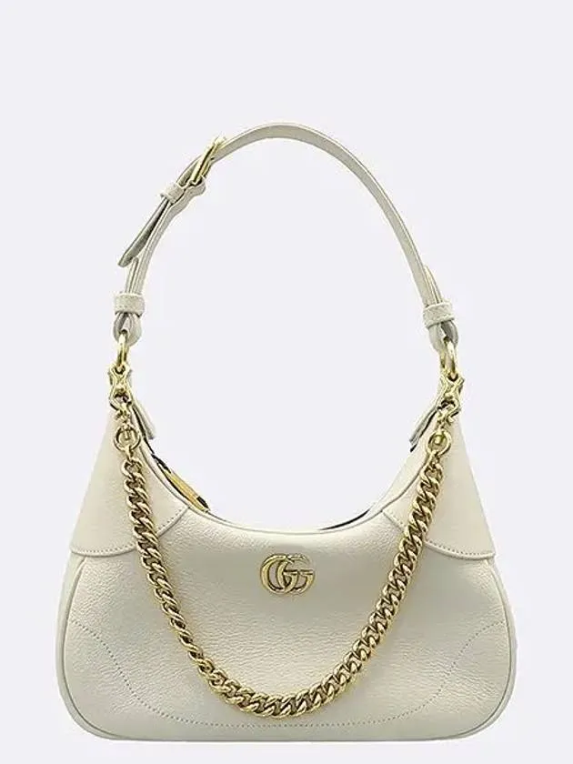 731817 Ivory color leather Aphrodite small chain shoulder bag cross strap 2WAY