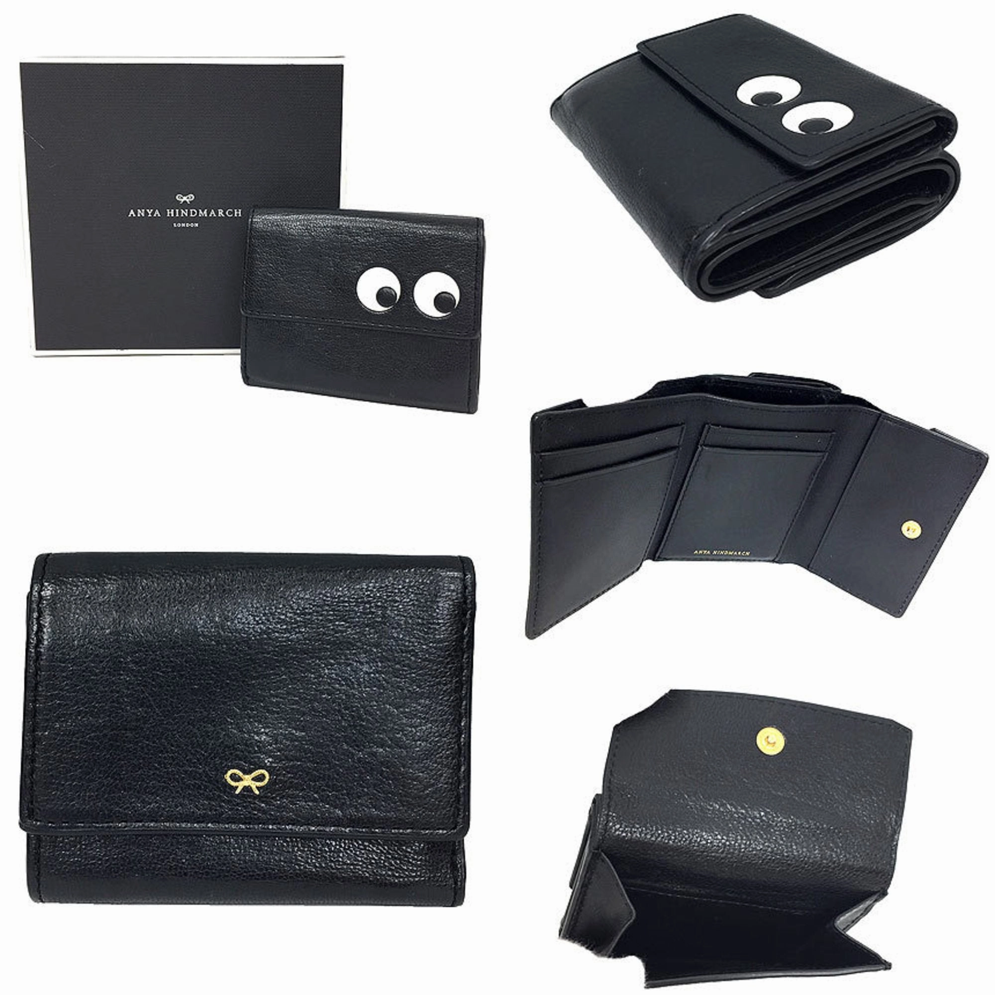 Anya Hindmarch Leather Wallet (Tri-Fold) (Pre-Owned)