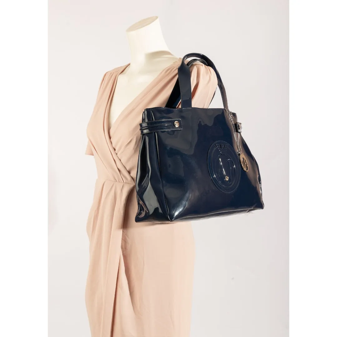 Armani Jeans Patent Leather Tote