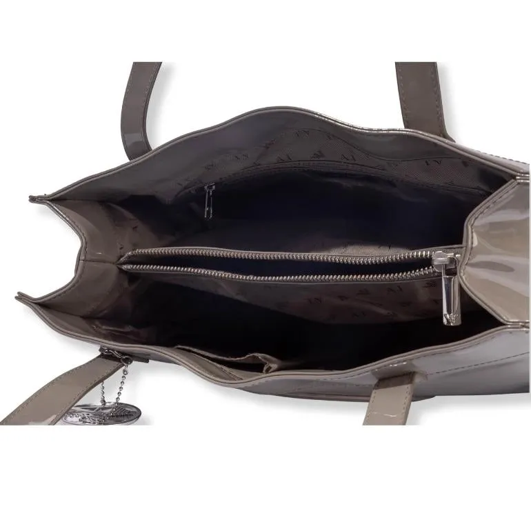 Armani Jeans Patent Leather Tote