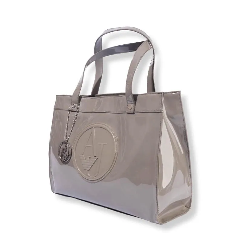 Armani Jeans Patent Leather Tote