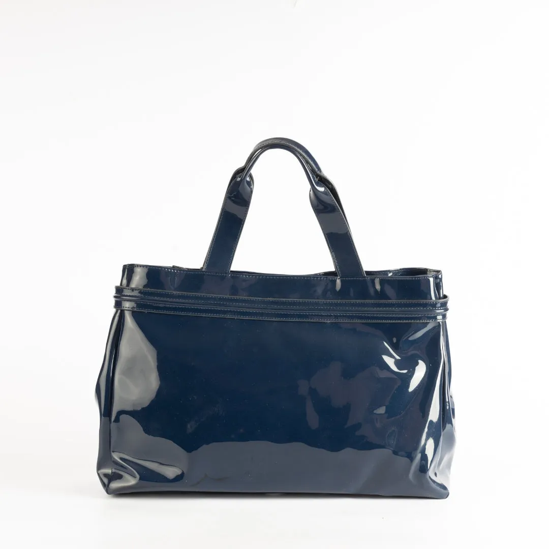 Armani Jeans Patent Leather Tote
