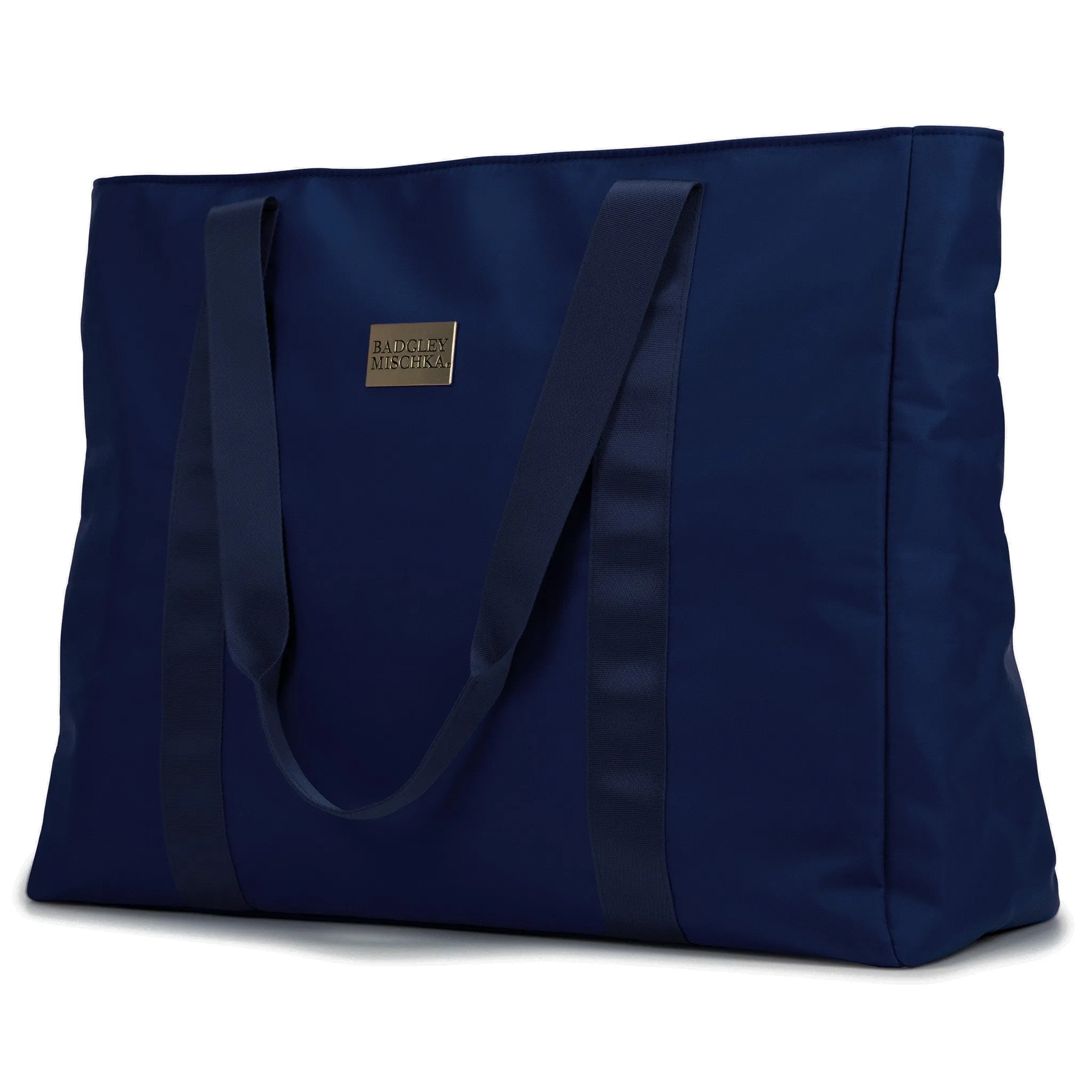 BADGLEY MISCHKA Nylon Weekender Travel Tote Bag | Aqua