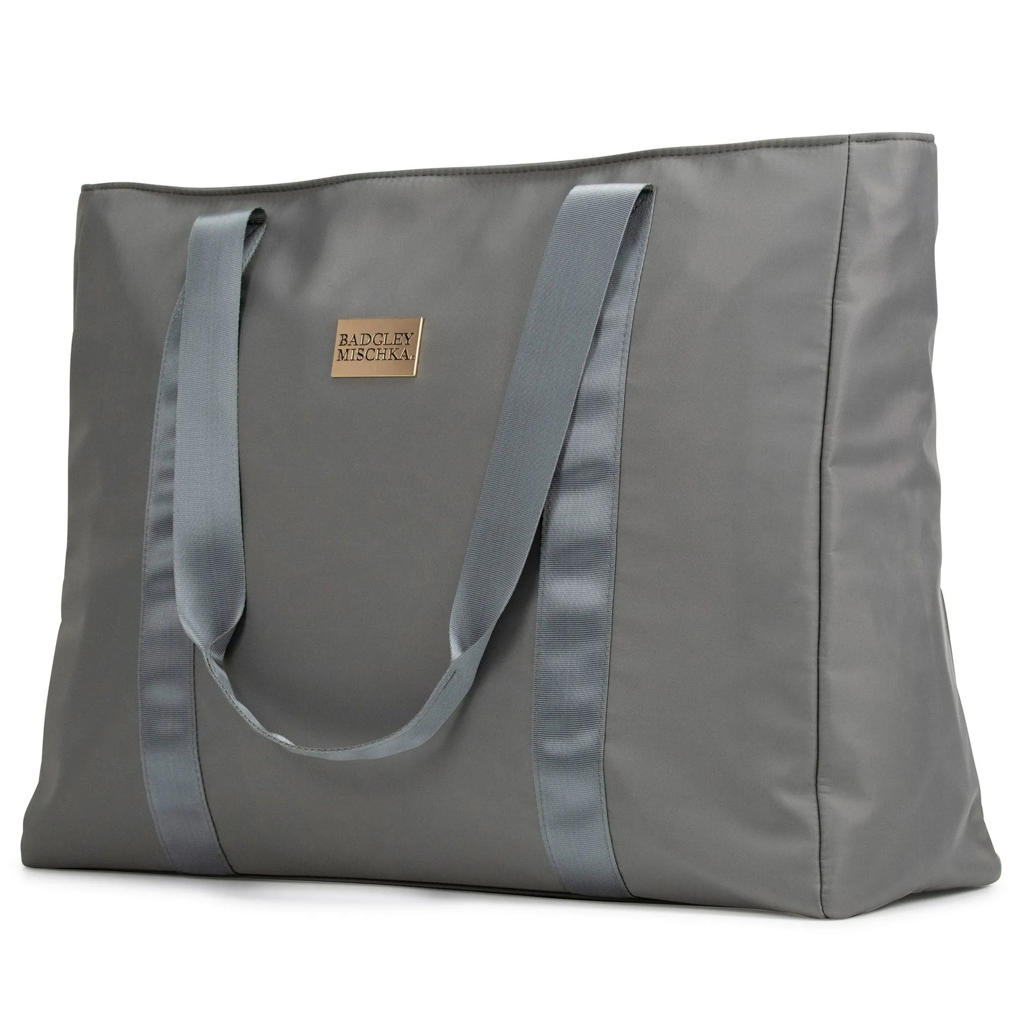 BADGLEY MISCHKA Nylon Weekender Travel Tote Bag | Aqua