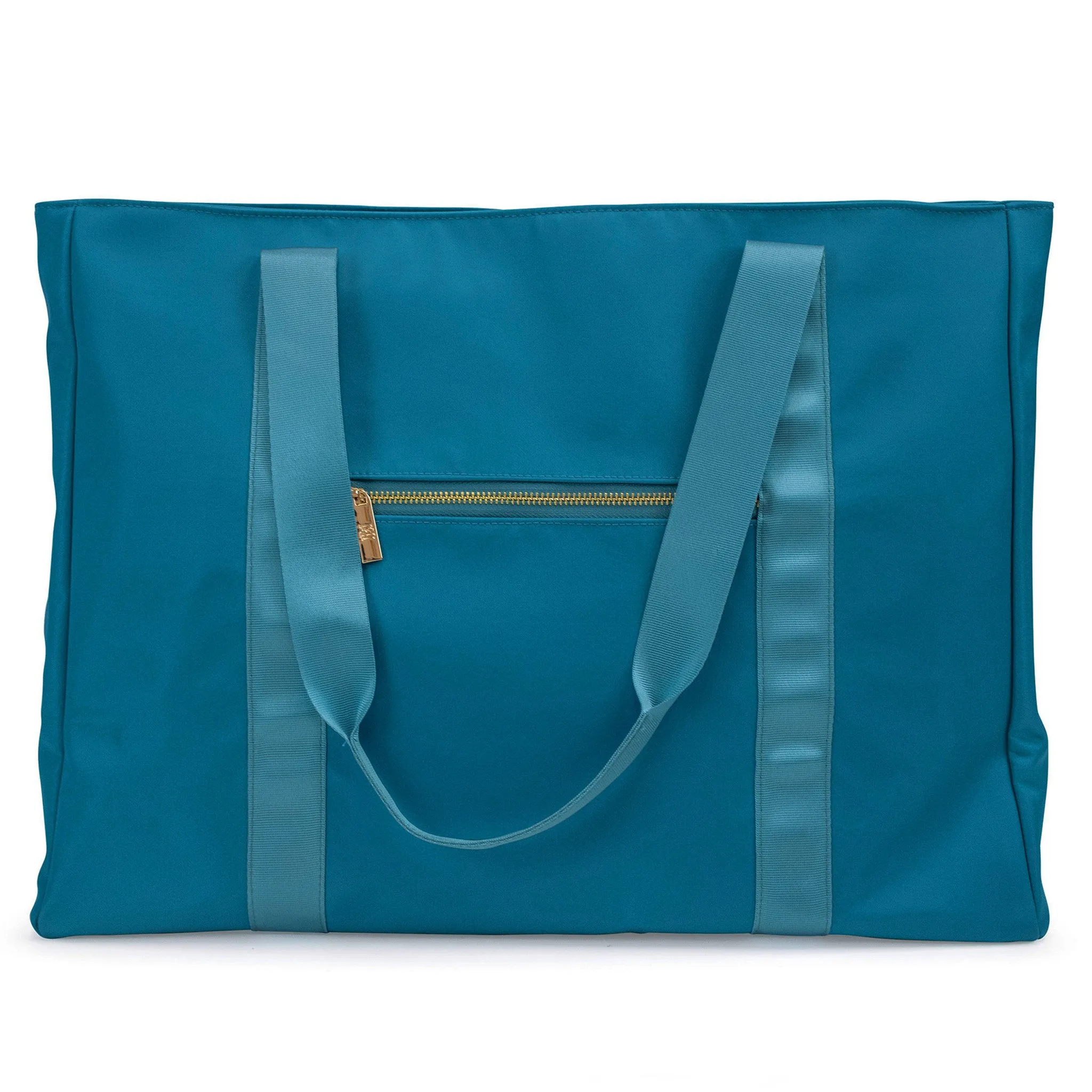 BADGLEY MISCHKA Nylon Weekender Travel Tote Bag | Aqua