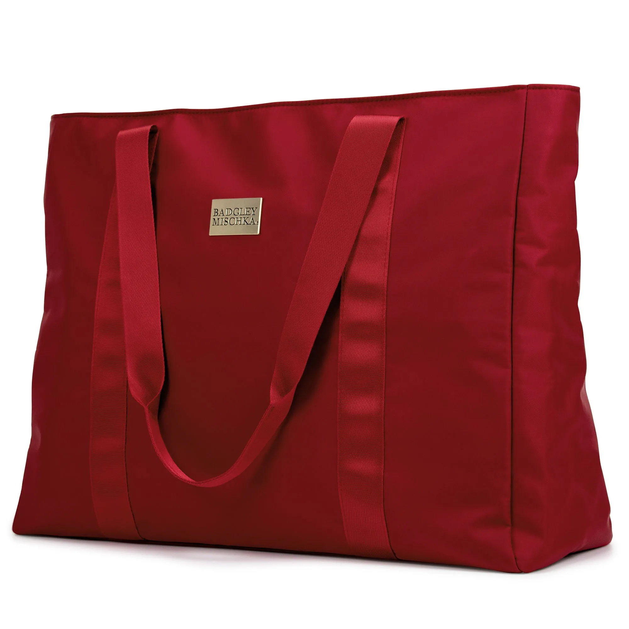 BADGLEY MISCHKA Nylon Weekender Travel Tote Bag | Aqua
