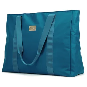 BADGLEY MISCHKA Nylon Weekender Travel Tote Bag | Aqua