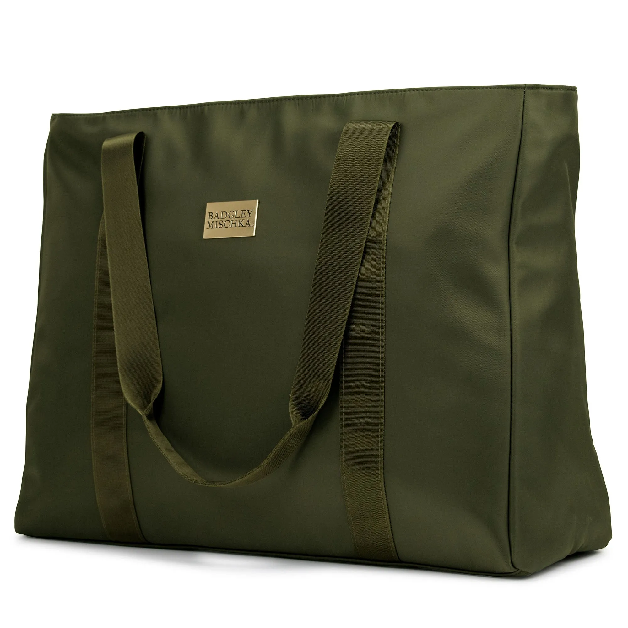 BADGLEY MISCHKA Nylon Weekender Travel Tote Bag | Aqua