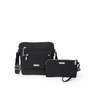 Baggallini Escape Crossbody with RFID Phone Wristlet