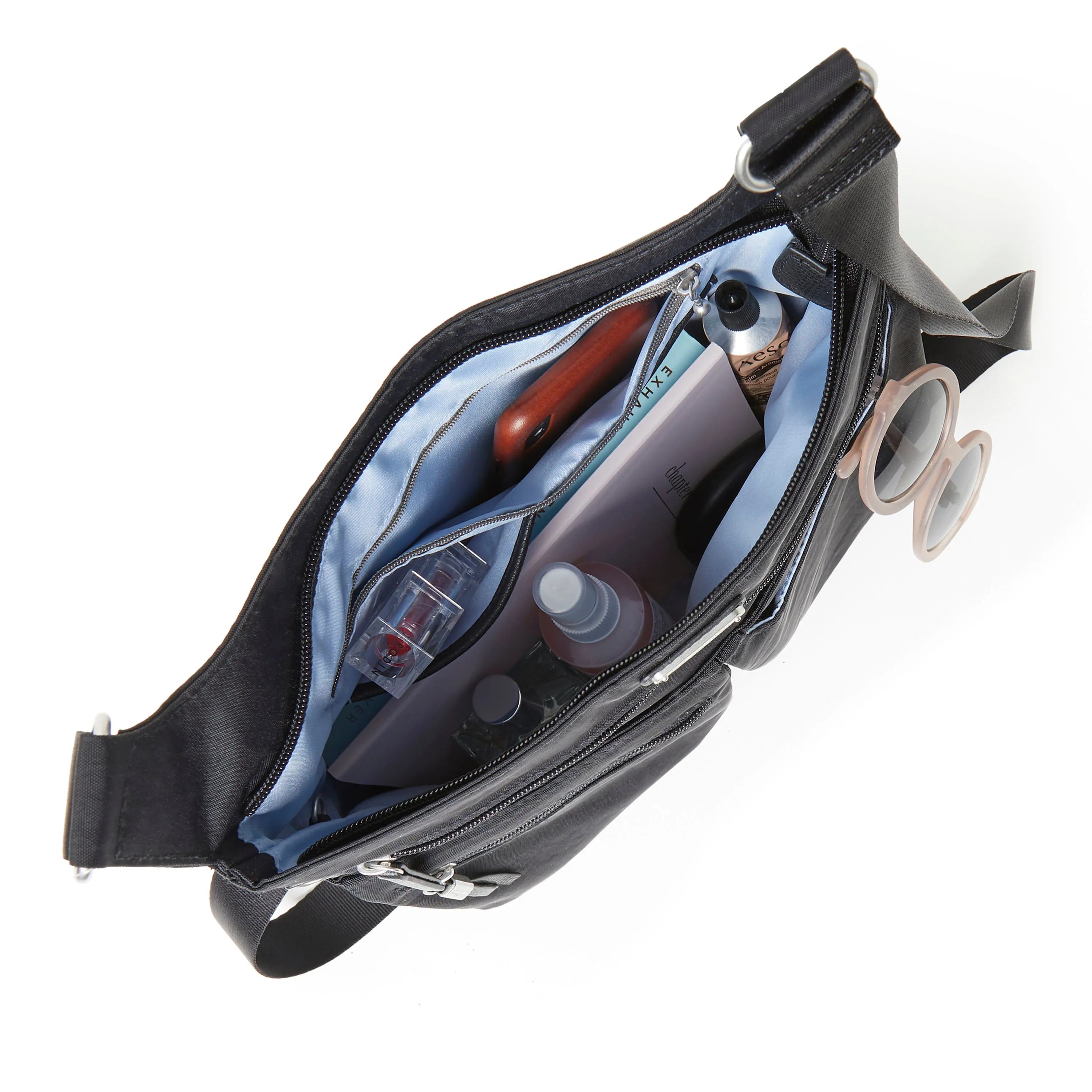 Baggallini On Track Crossbody with RFID Phone Wristlet