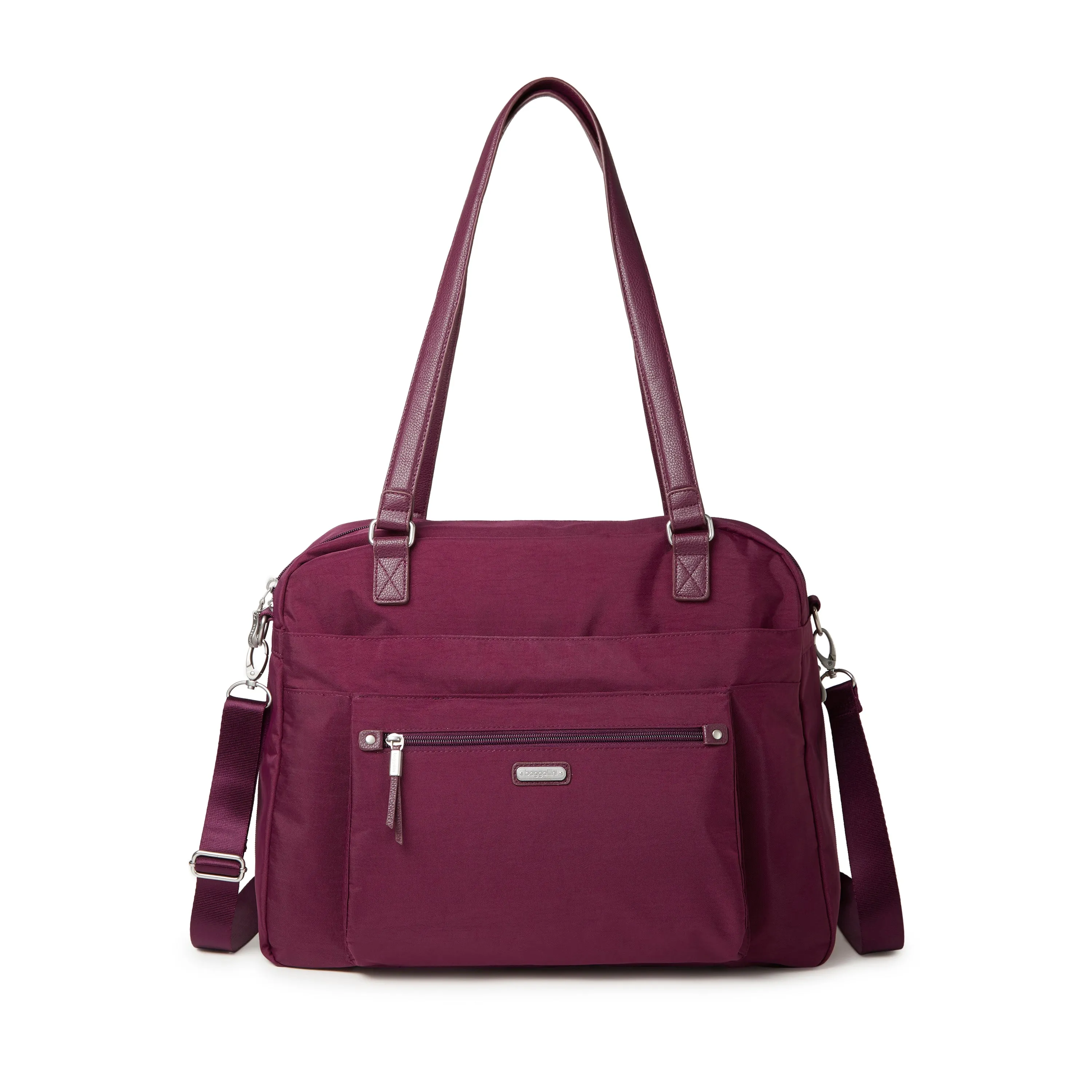 Baggallini Overnight Expandable Laptop Tote with RFID Phone Wristlet