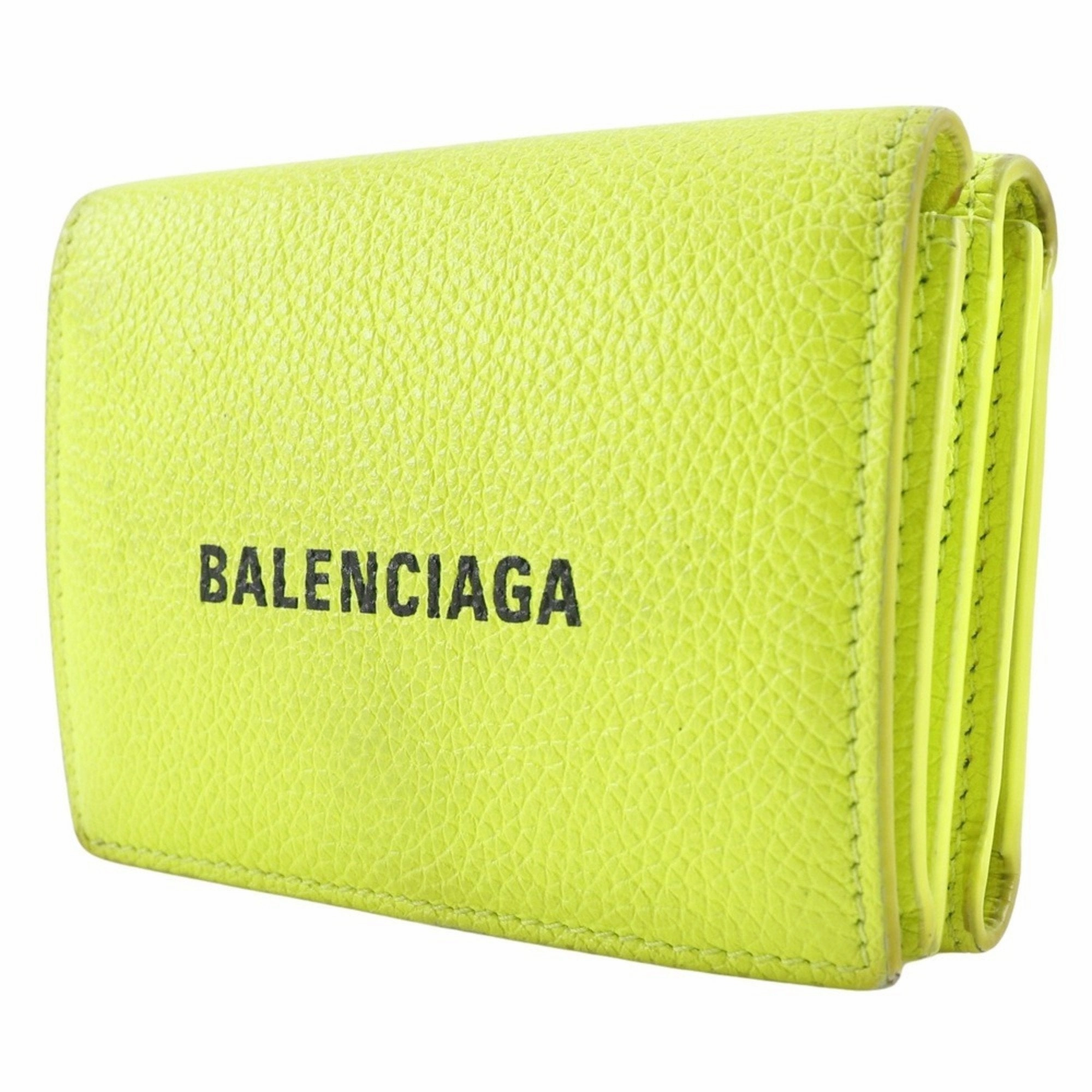 Balenciaga Leather Wallet (Tri-Fold) (Pre-Owned)