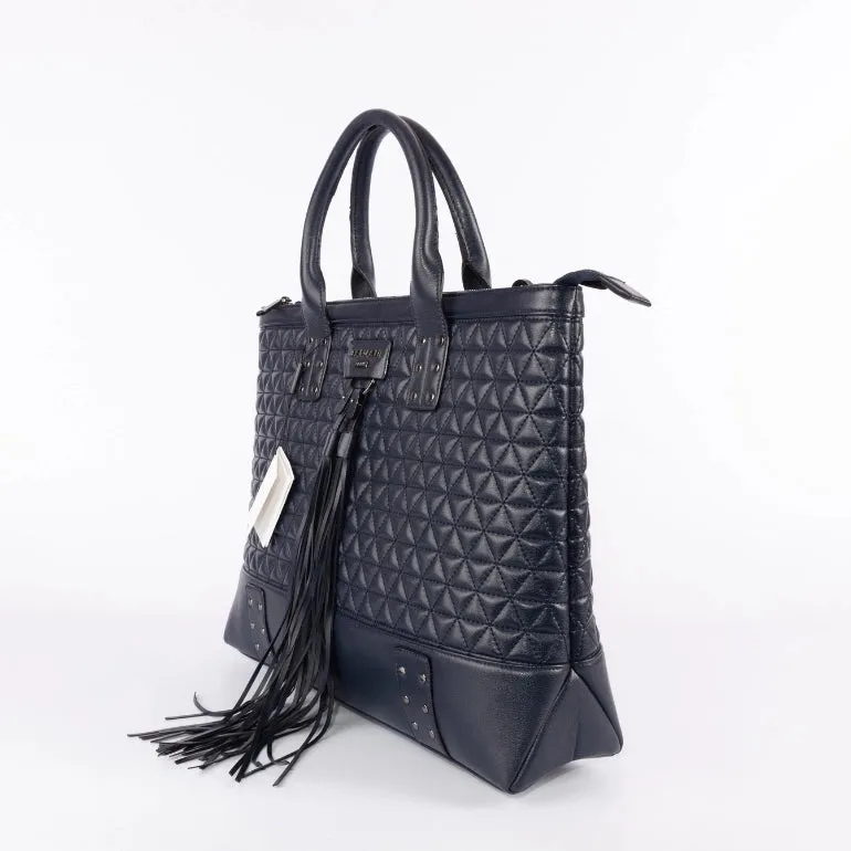 Balmain Domaine Quilted Leather Tote