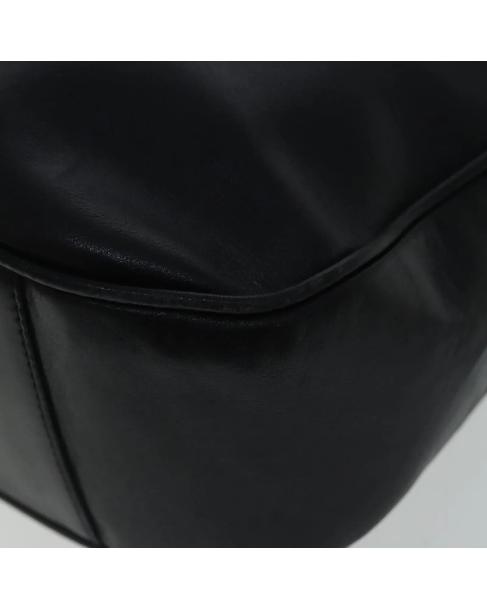 Bamboo Leather 2-Way Hand Bag with Shoulder Strap