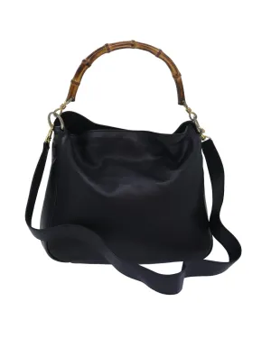 Bamboo Shopper Leather Shoulder Bag