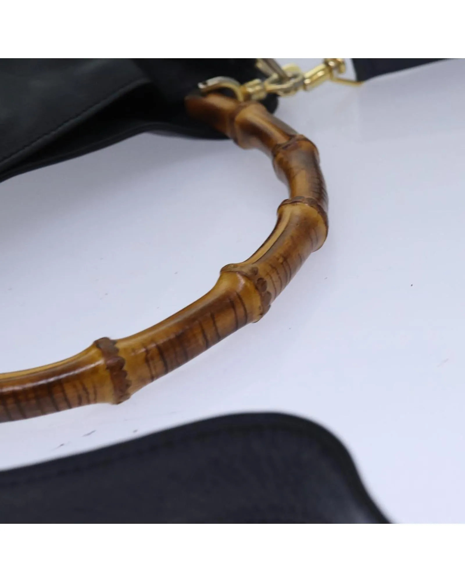 Bamboo Shopper Leather Shoulder Bag