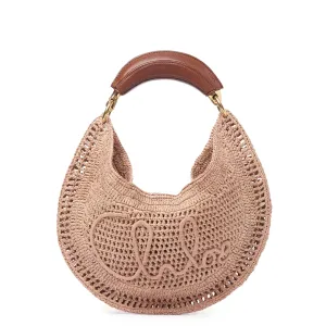 Banana Raffia Hobo, Beige