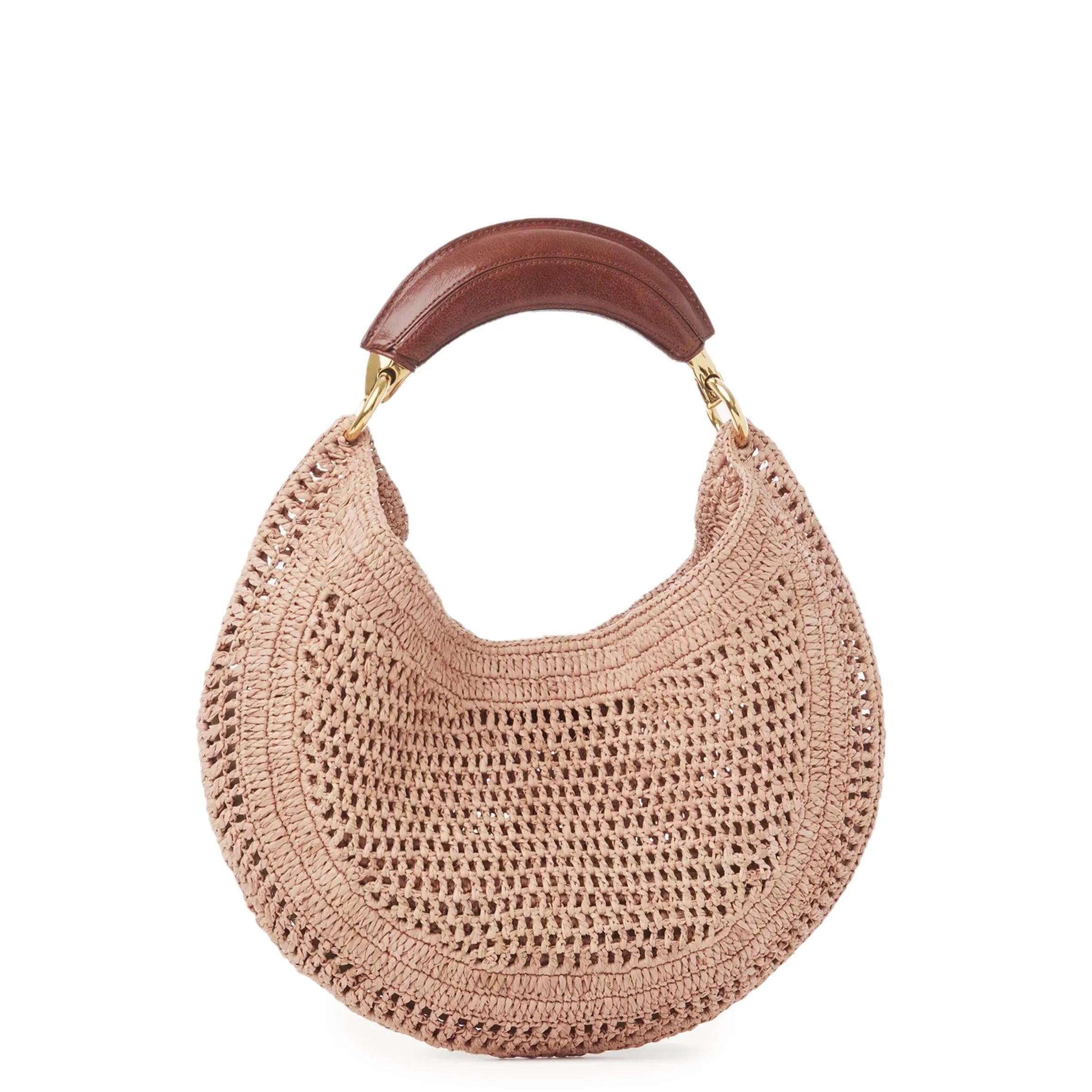 Banana Raffia Hobo, Beige