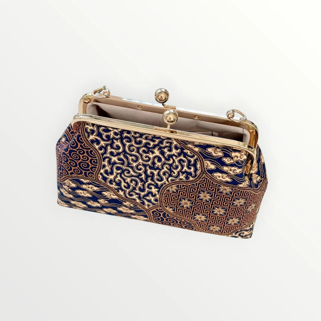 Batik Kiss-Lock Bag