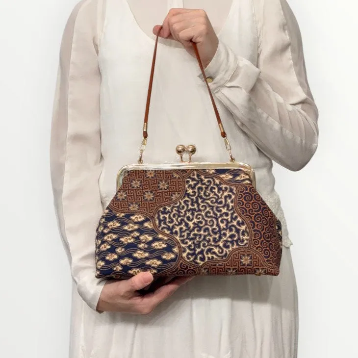 Batik Kiss-Lock Bag