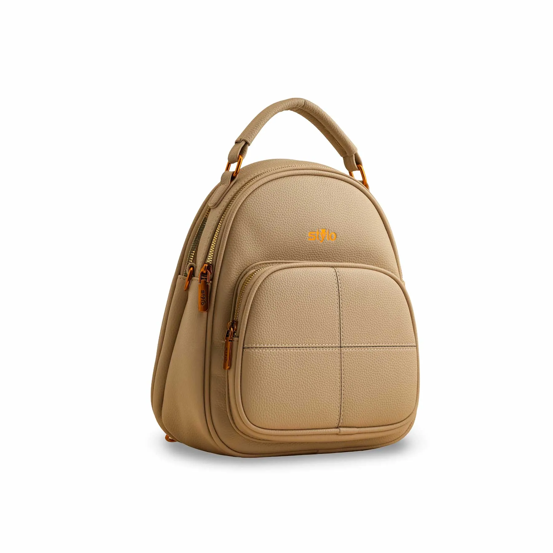 Beige Casual Back Pack P36389