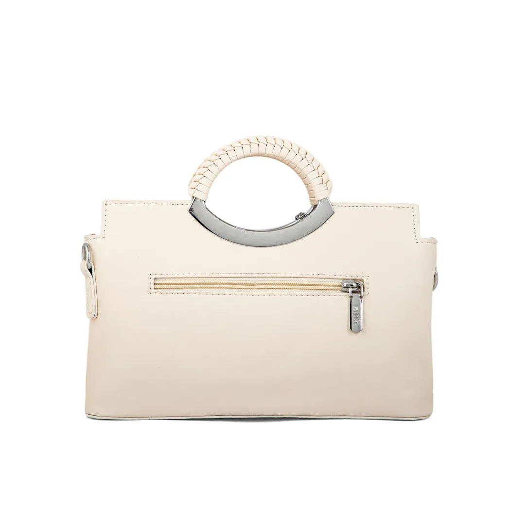 Beige Formal Hand Bag P36161