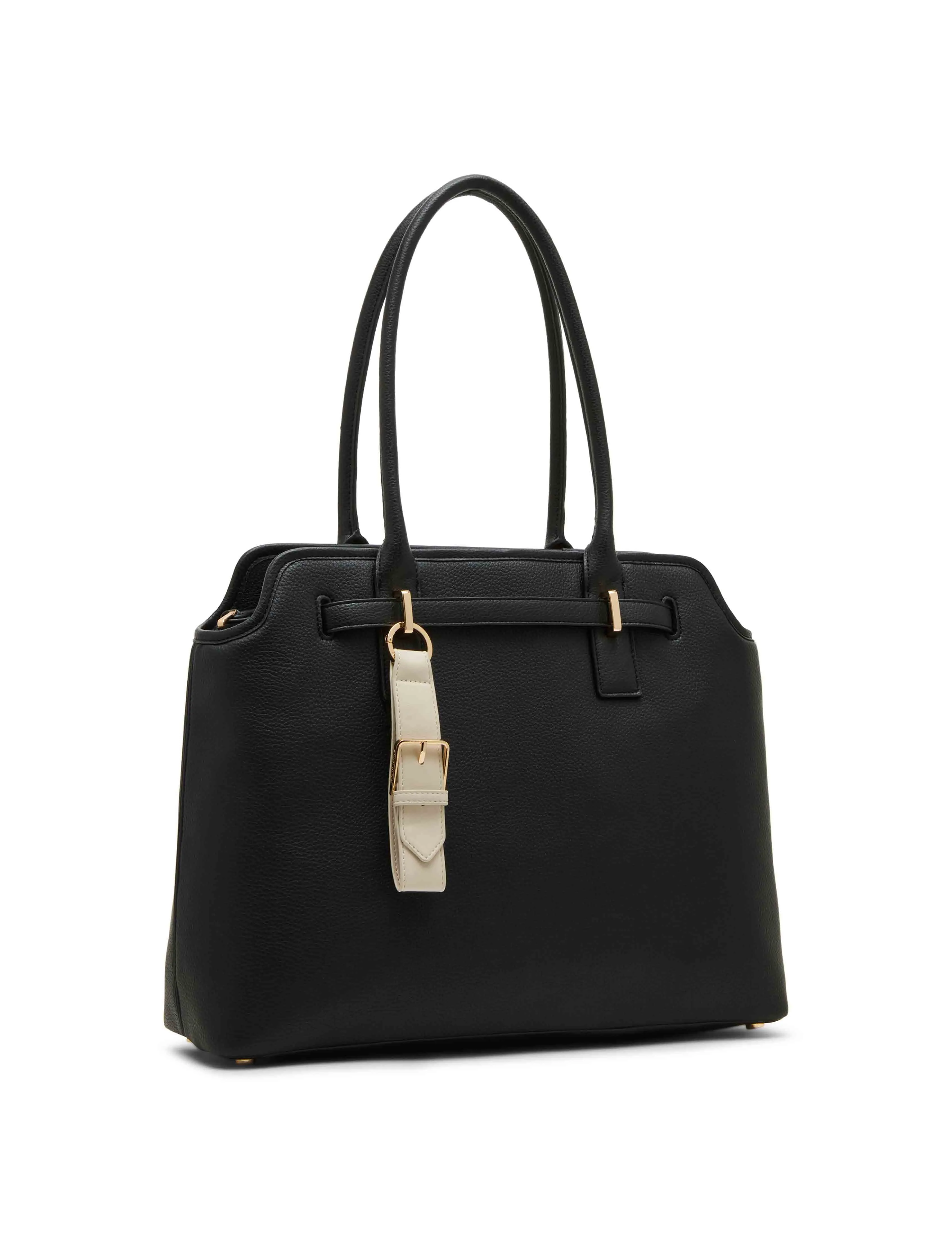 Belted Tote with Detachable Wristlet Strap & Pouch