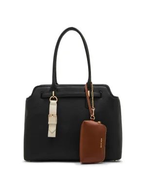 Belted Tote with Detachable Wristlet Strap & Pouch