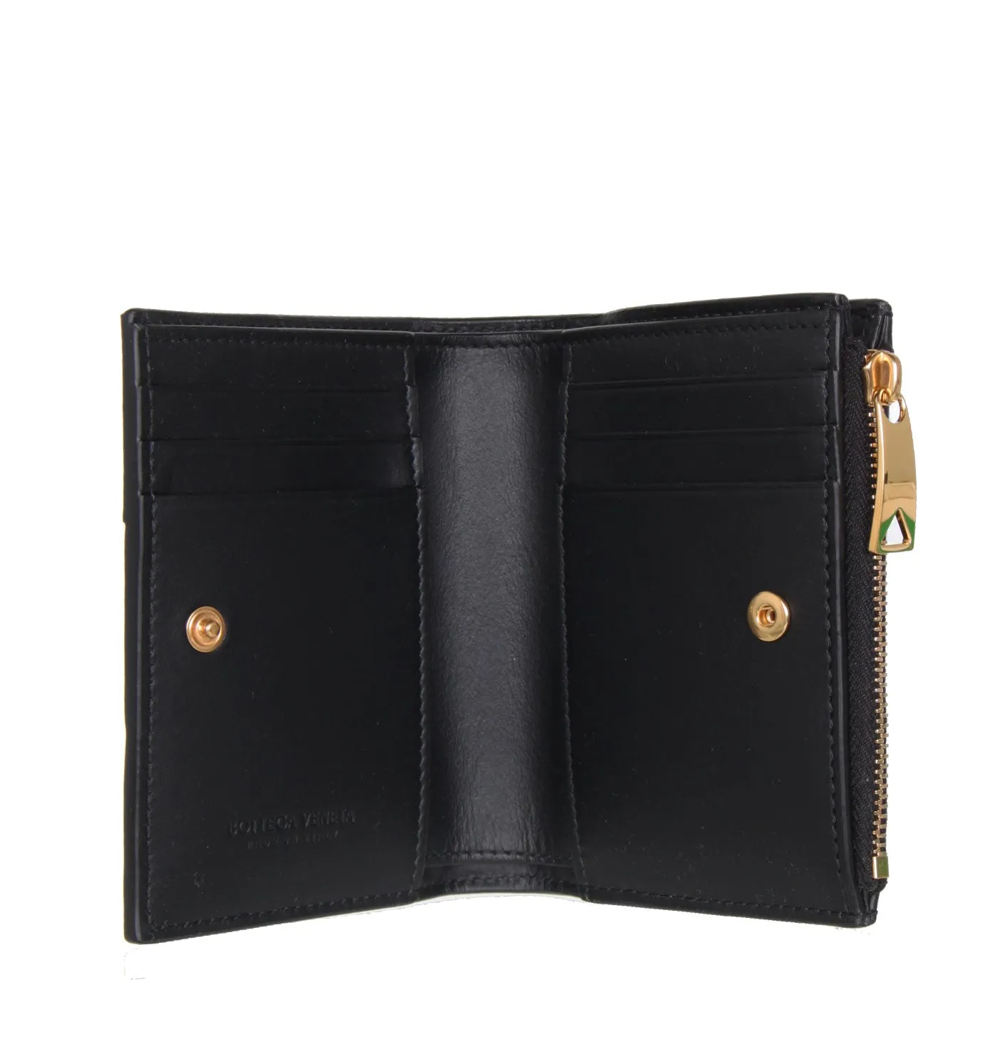 Bi-Fold Zip Wallet Cassette, Black (G)