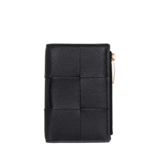 Bi-Fold Zip Wallet Cassette, Black (G)