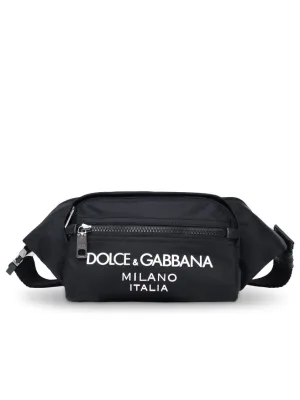 Black Nylon Belt Bag