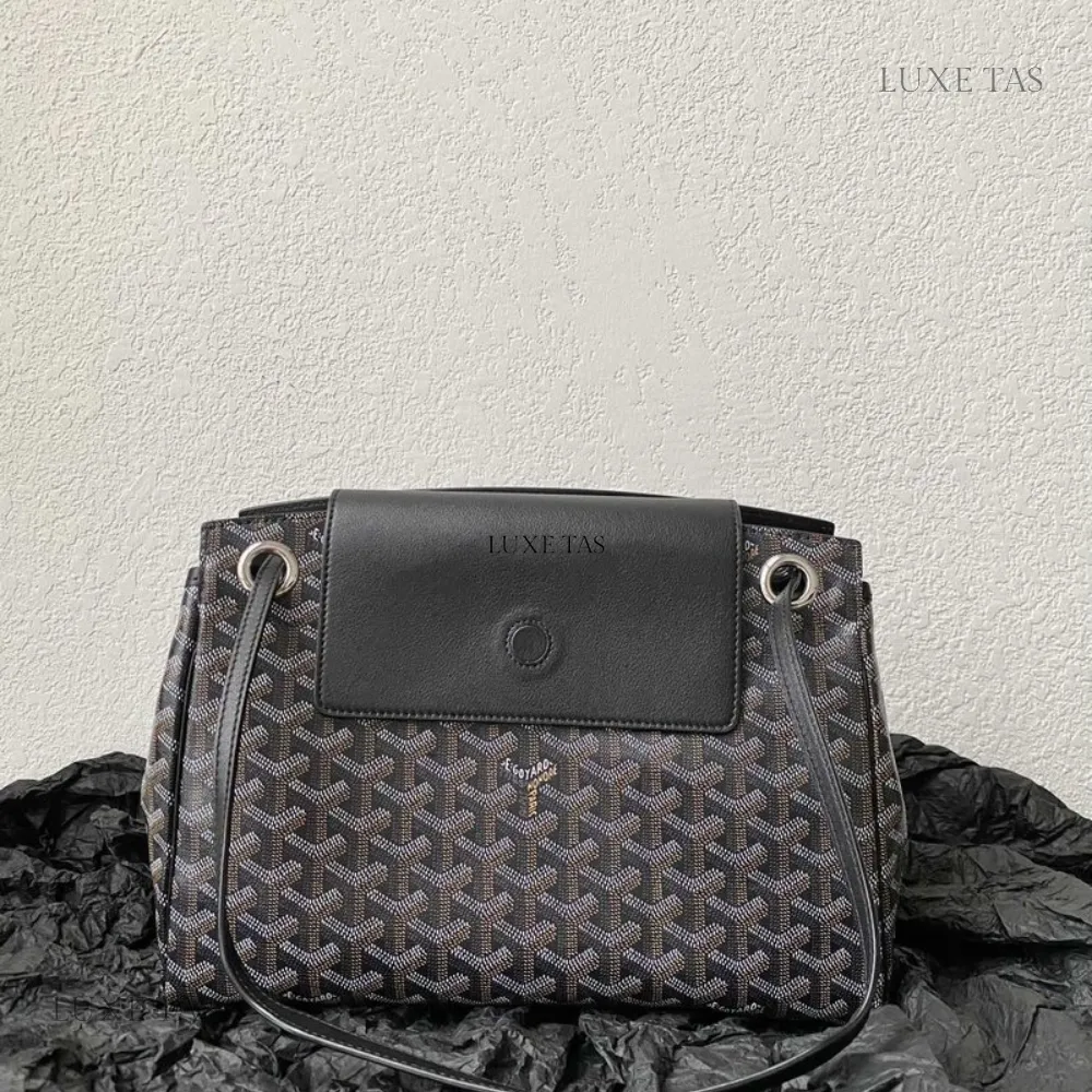 Black Rouette Souple Bag Leather Shoulder Bag for Women