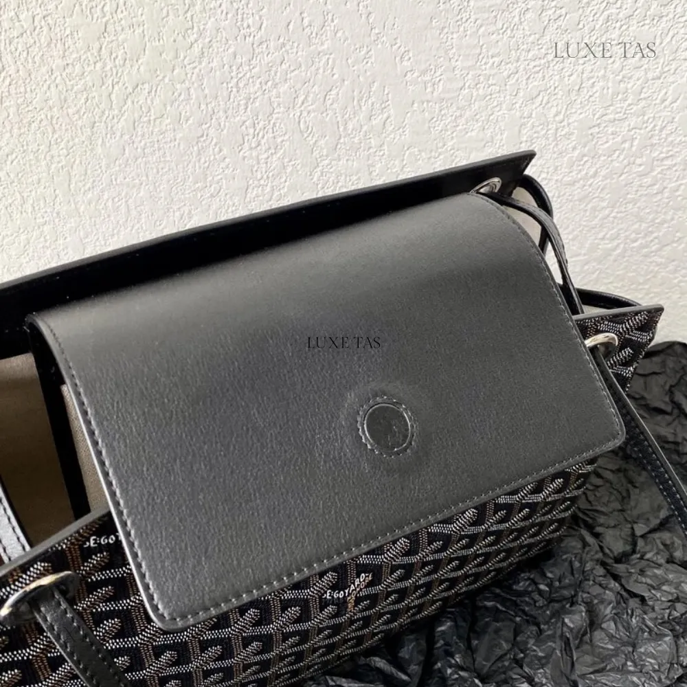 Black Rouette Souple Bag Leather Shoulder Bag for Women