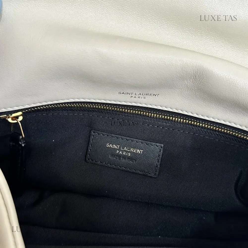 Blanc Vintage Calypso In Plunged Lambskin Leather Shoulder Bag for Women