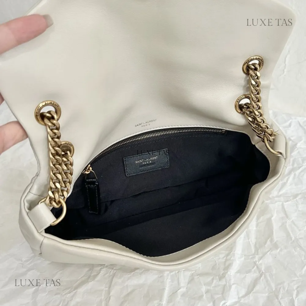 Blanc Vintage Calypso In Plunged Lambskin Leather Shoulder Bag for Women