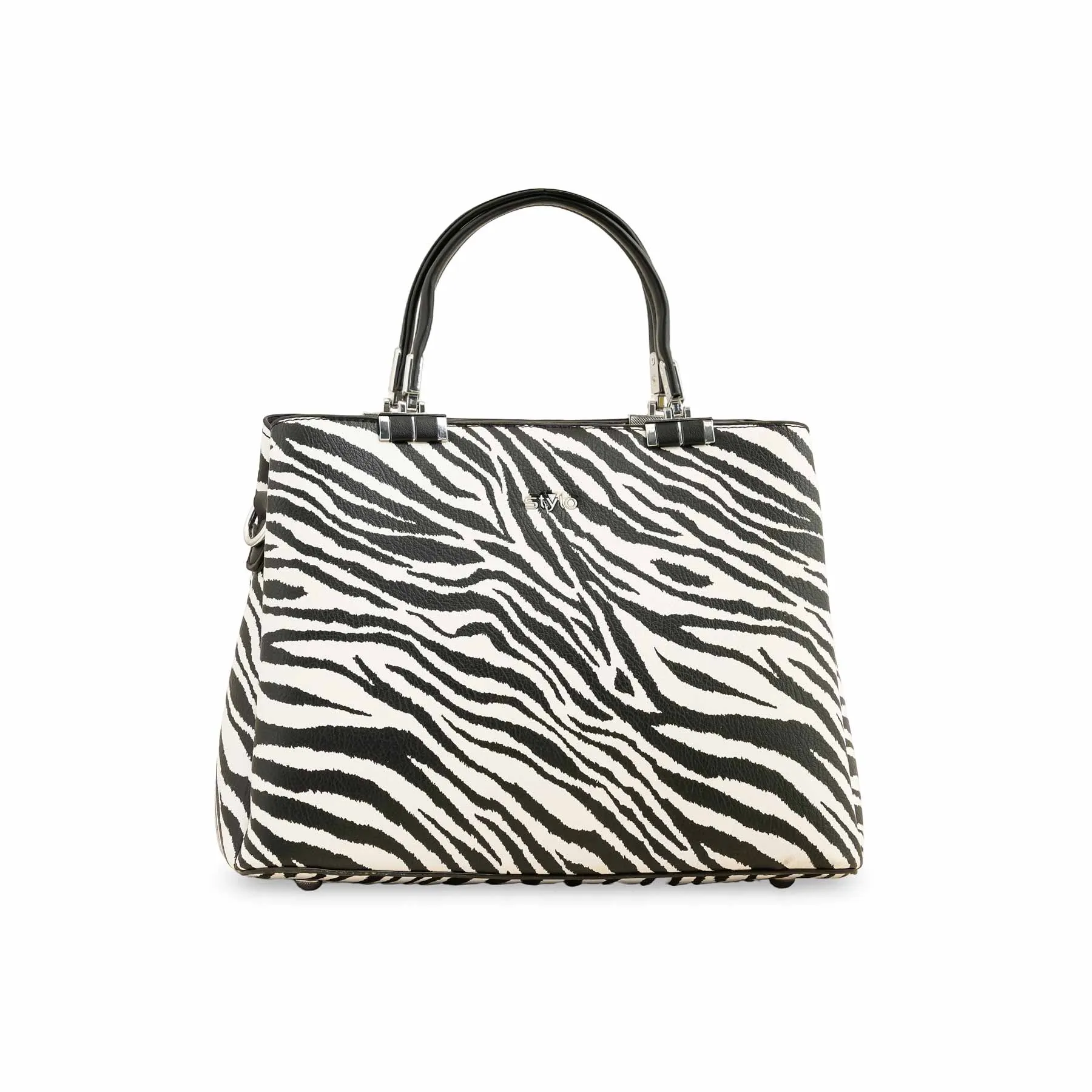 Blkwht Formal Hand Bag P36289