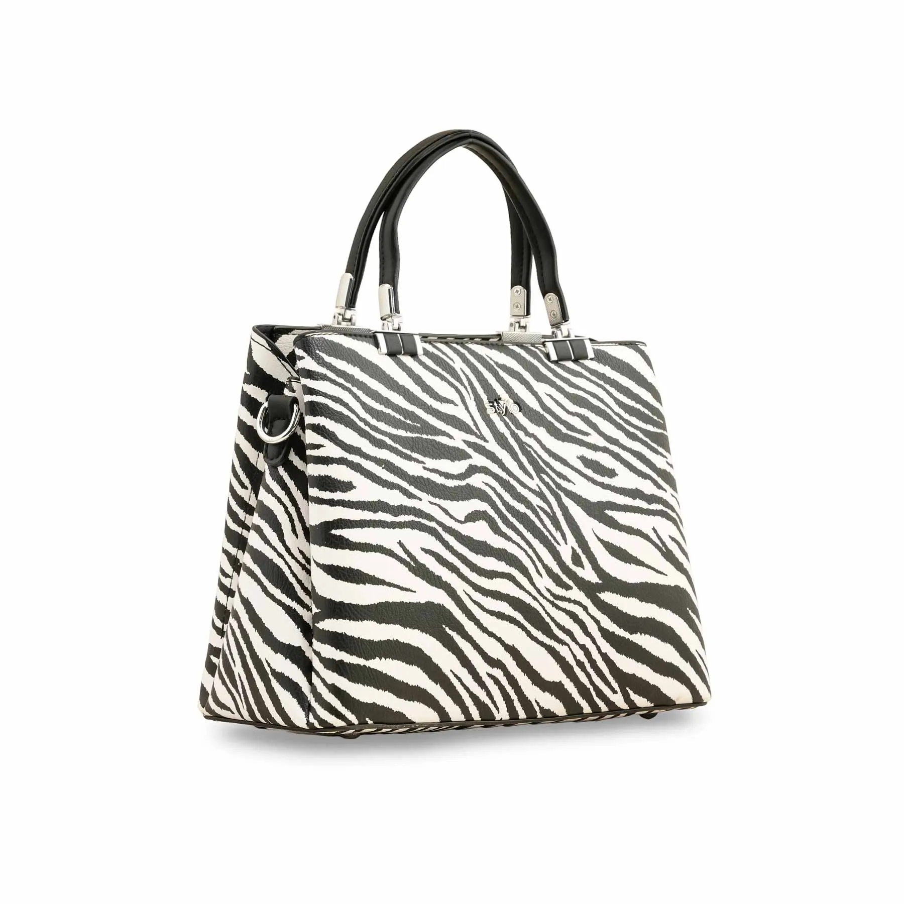 Blkwht Formal Hand Bag P36289