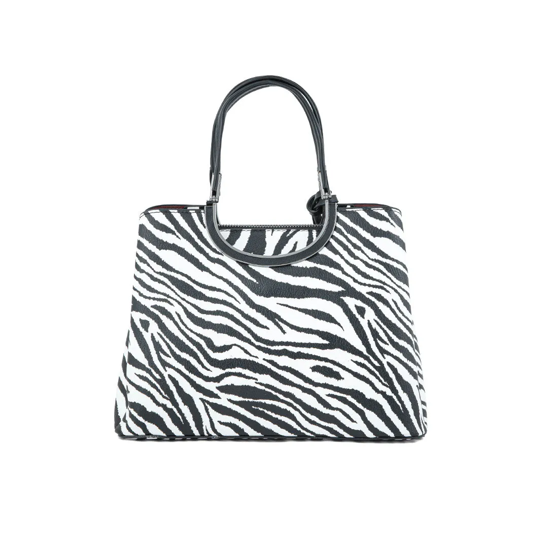 Blkwht Formal Hand Bag P36292