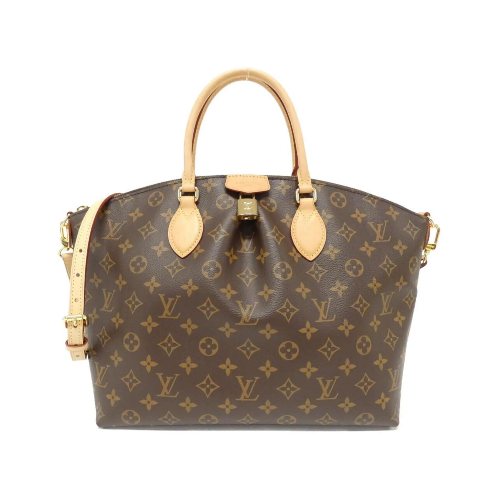 Boetie Canvas Shoulder Bag with Dust Bag Key Padlock