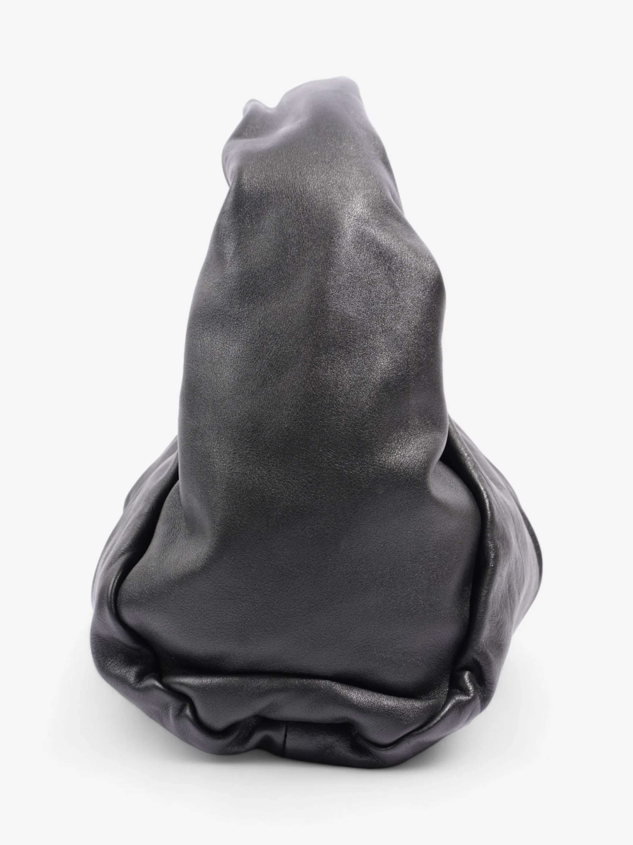 Bottega Veneta Shoulder Pouch Black Leather Medium
