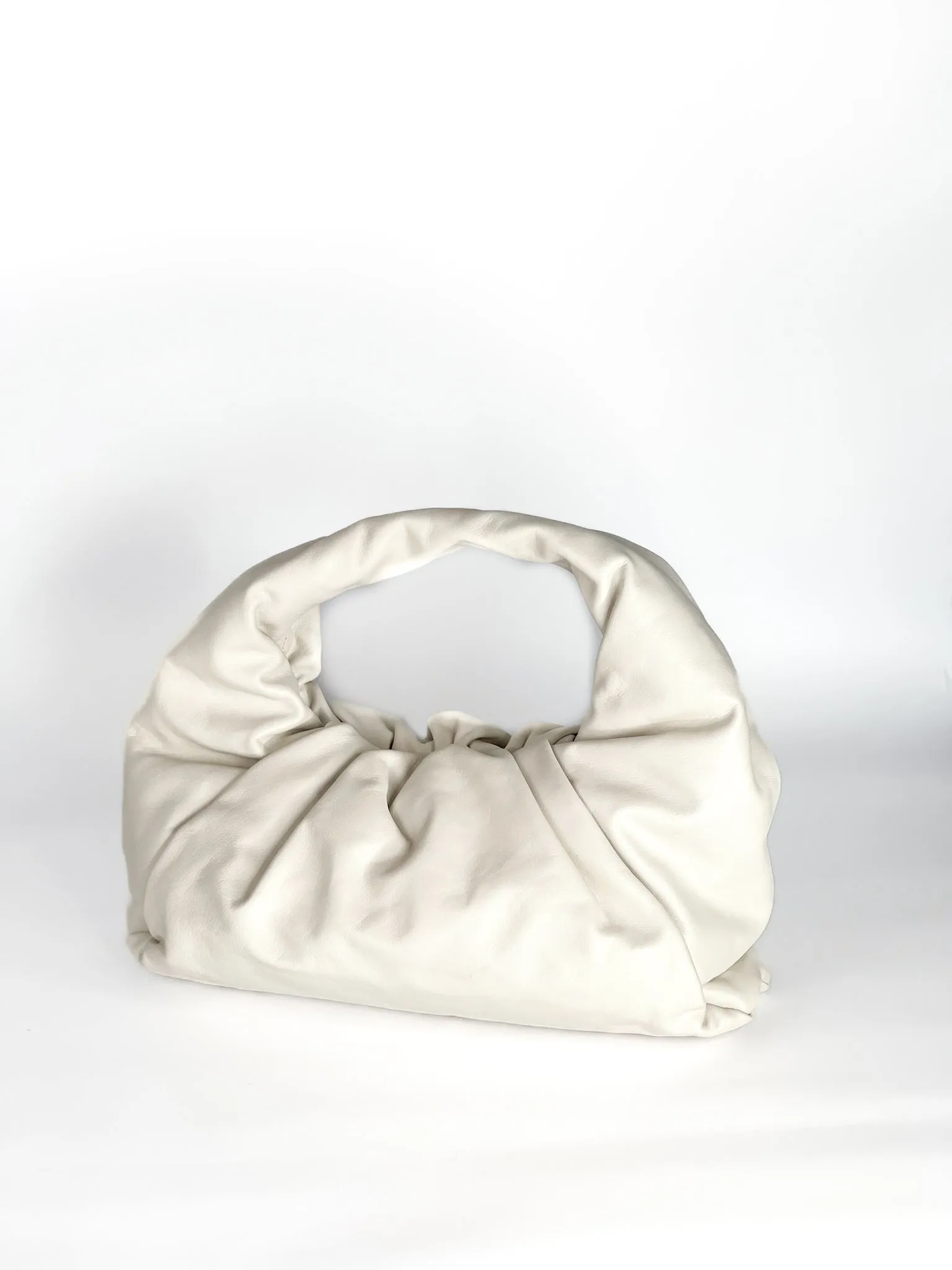 Bottega Veneta Smooth Butter Calfskin Small The Shoulder Pouch Plaster