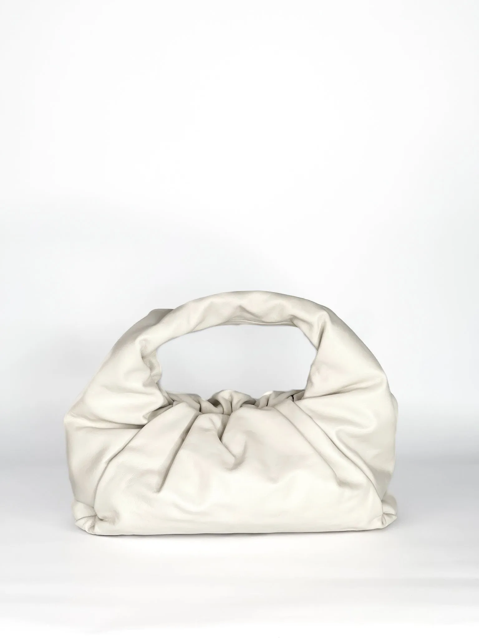 Bottega Veneta Smooth Butter Calfskin Small The Shoulder Pouch Plaster