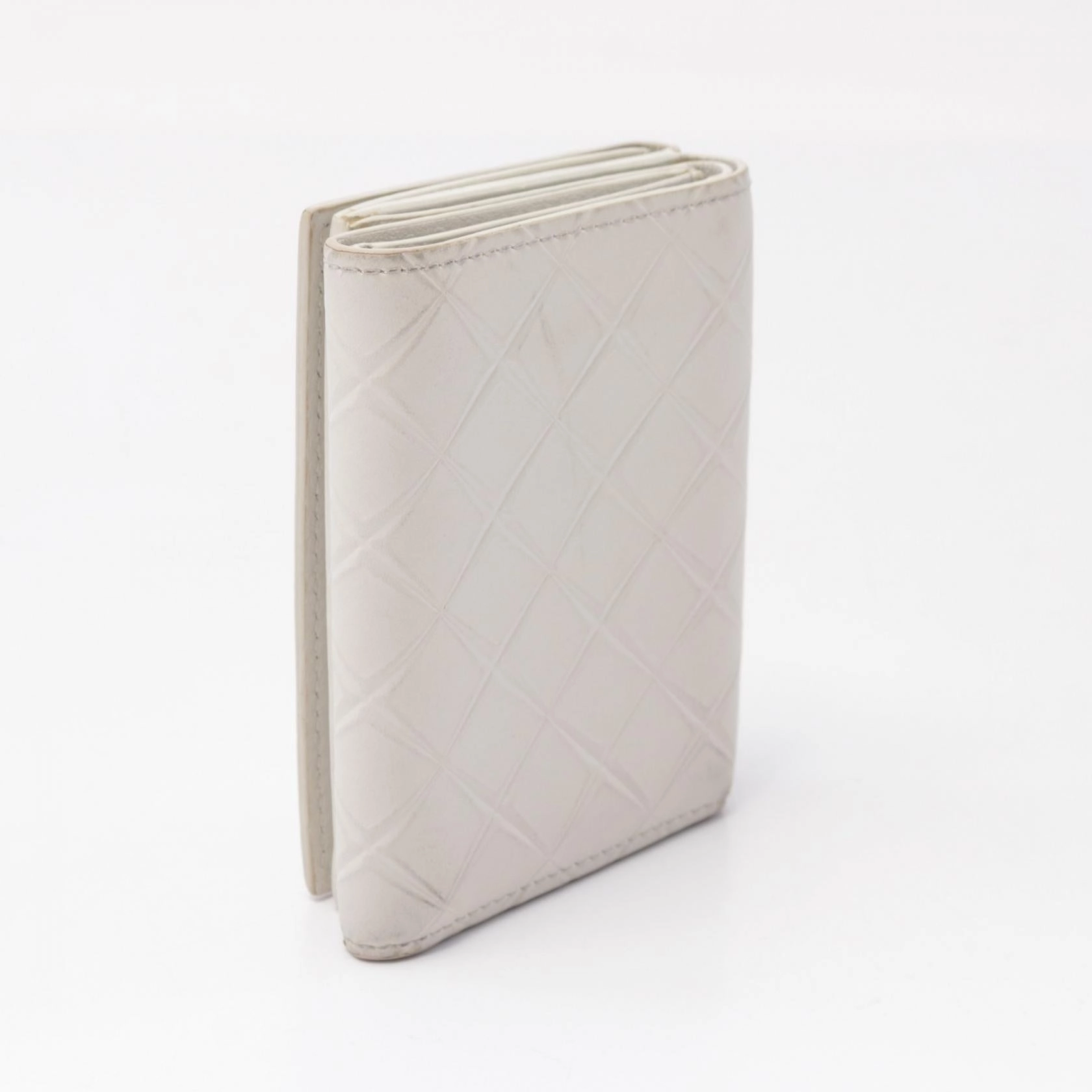 Bottega Veneta Leather Intrecciato Trifold Wallet