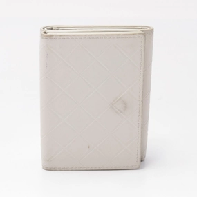 Bottega Veneta Leather Intrecciato Trifold Wallet