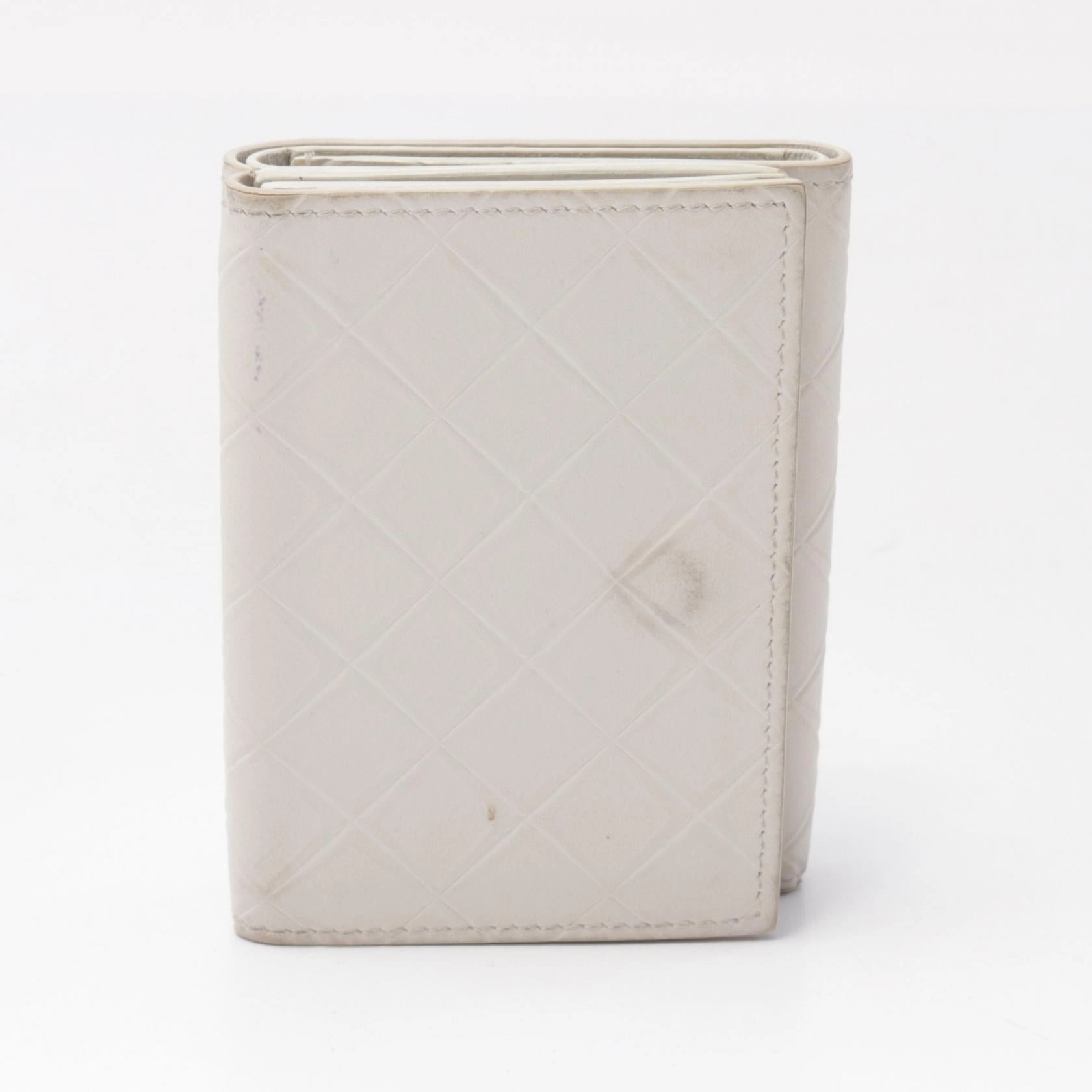 Bottega Veneta Leather Intrecciato Trifold Wallet