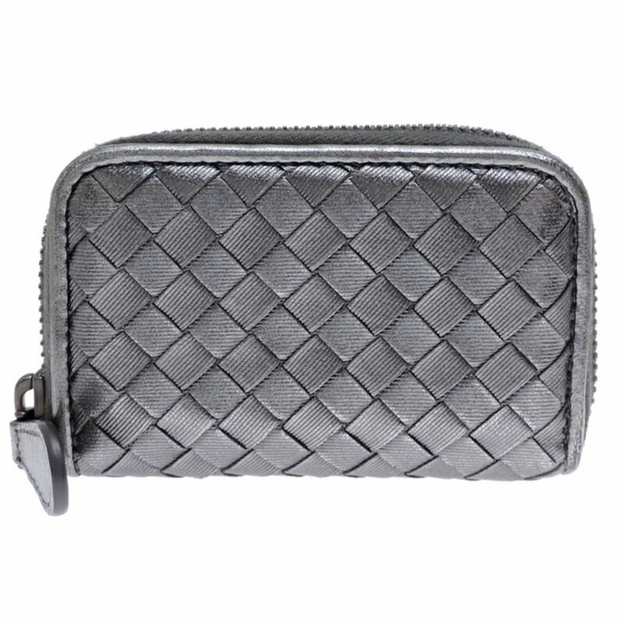 Bottega Veneta Metallic Leather Coin Purse/Coin Case (Pre-Owned)